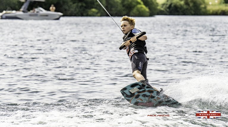 Rider at the 2025 Midlands Nautique Wake Open - Photo Mantis Pro Media