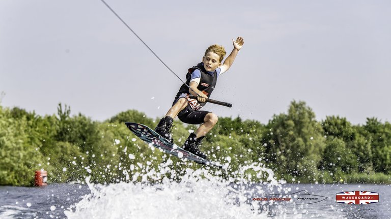 Rider at the 2025 Midlands Nautique Wake Open - Photo Mantis Pro Media