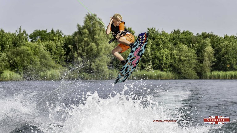 Rider at the 2025 Midlands Nautique Wake Open - Photo Mantis Pro Media