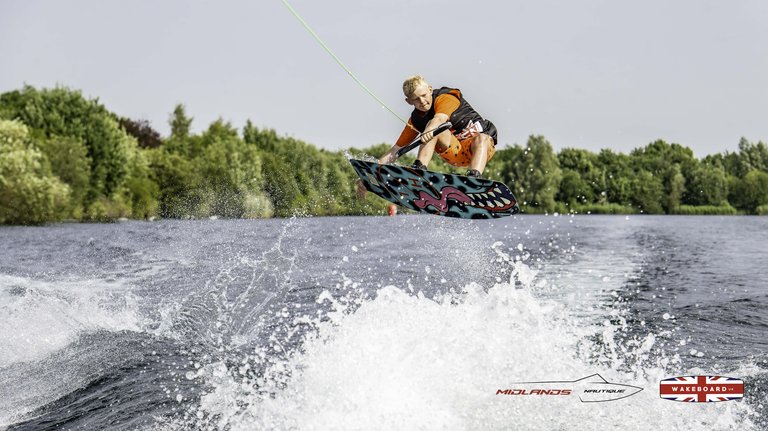 Rider at the 2025 Midlands Nautique Wake Open - Photo Mantis Pro Media