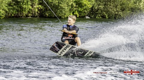Rider at the 2025 Midlands Nautique Wake Open - Photo Mantis Pro Media