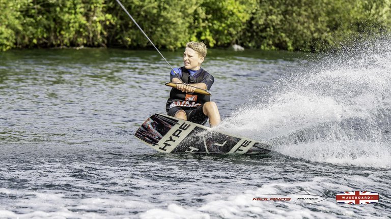 Rider at the 2025 Midlands Nautique Wake Open - Photo Mantis Pro Media