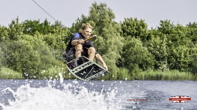 Rider at the 2025 Midlands Nautique Wake Open - Photo Mantis Pro Media