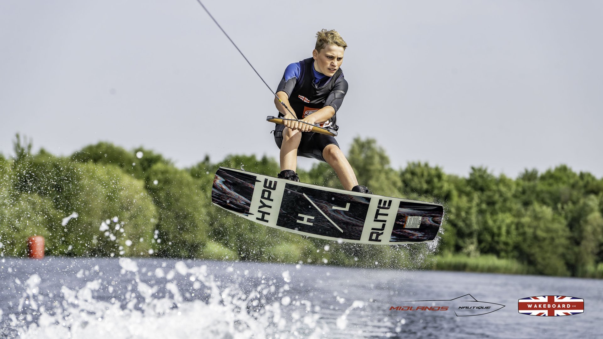 Rider at the 2025 Midlands Nautique Wake Open