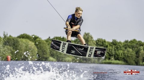 Rider at the 2025 Midlands Nautique Wake Open - Photo Mantis Pro Media