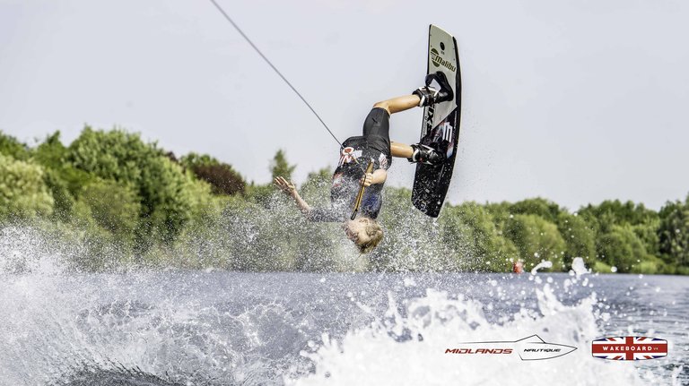 Rider at the 2025 Midlands Nautique Wake Open - Photo Mantis Pro Media