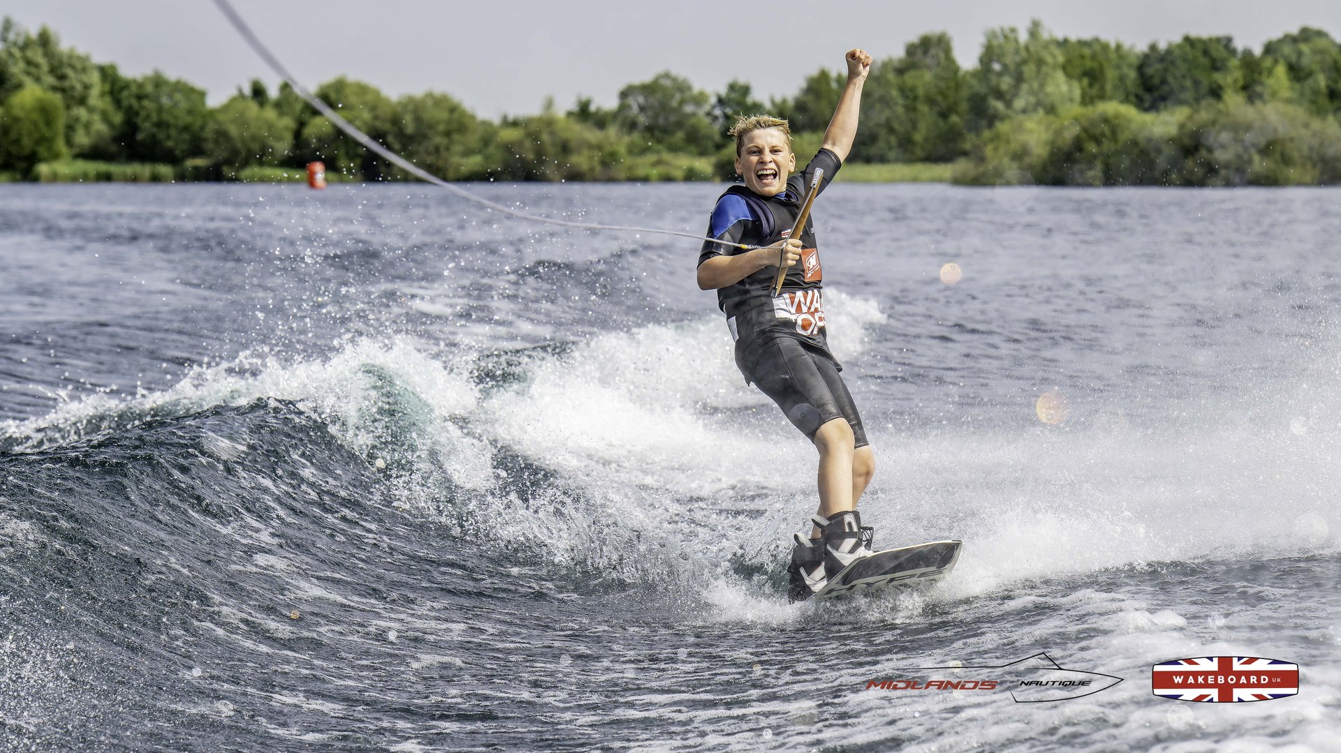 Rider at the 2025 Midlands Nautique Wake Open