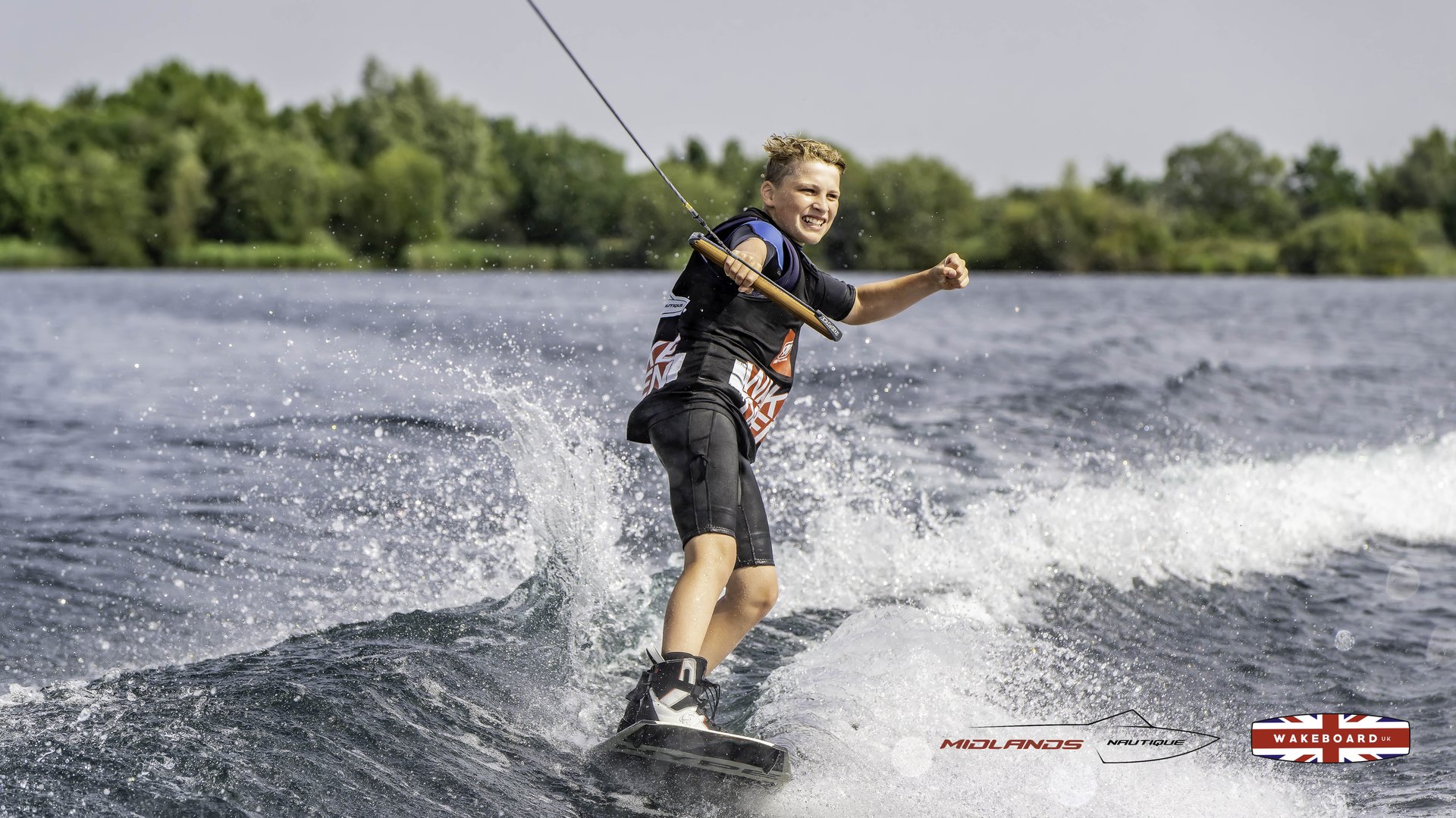 Rider at the 2025 Midlands Nautique Wake Open