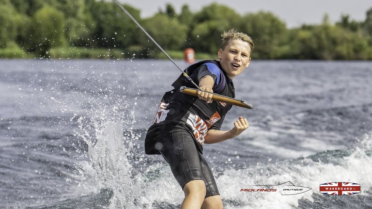 Rider at the 2025 Midlands Nautique Wake Open - Photo Mantis Pro Media
