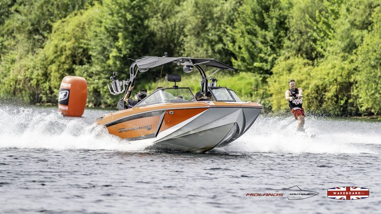 Rider at the 2025 Midlands Nautique Wake Open - Photo Mantis Pro Media