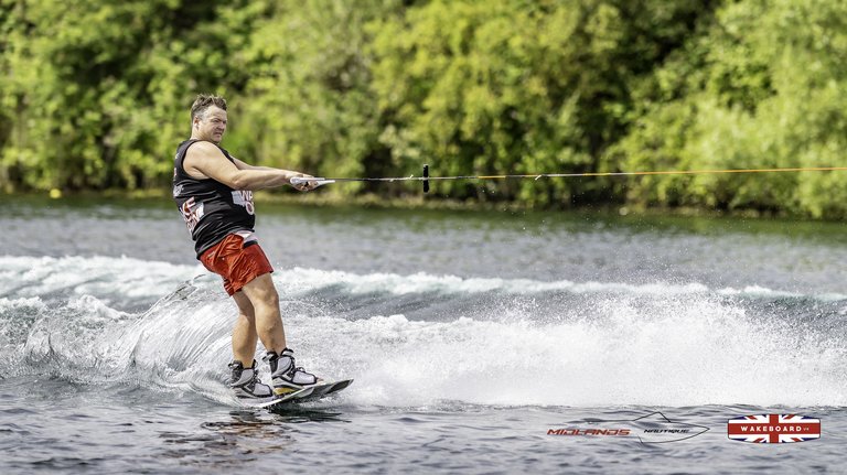 Rider at the 2025 Midlands Nautique Wake Open - Photo Mantis Pro Media