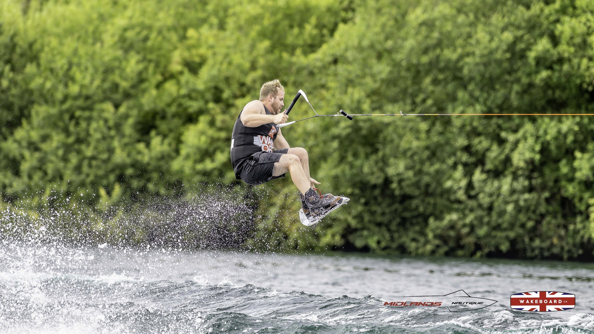 Rider at the 2025 Midlands Nautique Wake Open