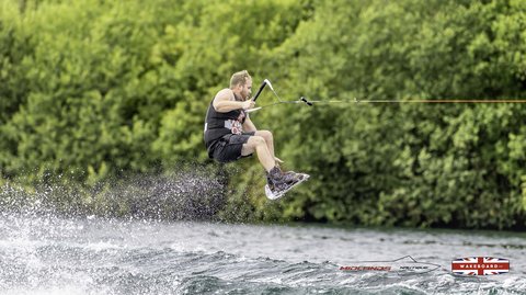 Rider at the 2025 Midlands Nautique Wake Open - Photo Mantis Pro Media