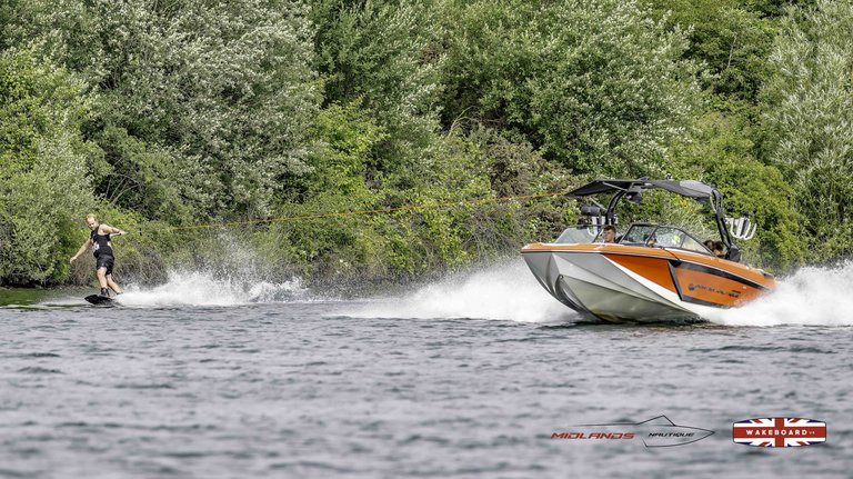 Rider at the 2025 Midlands Nautique Wake Open - Photo Mantis Pro Media
