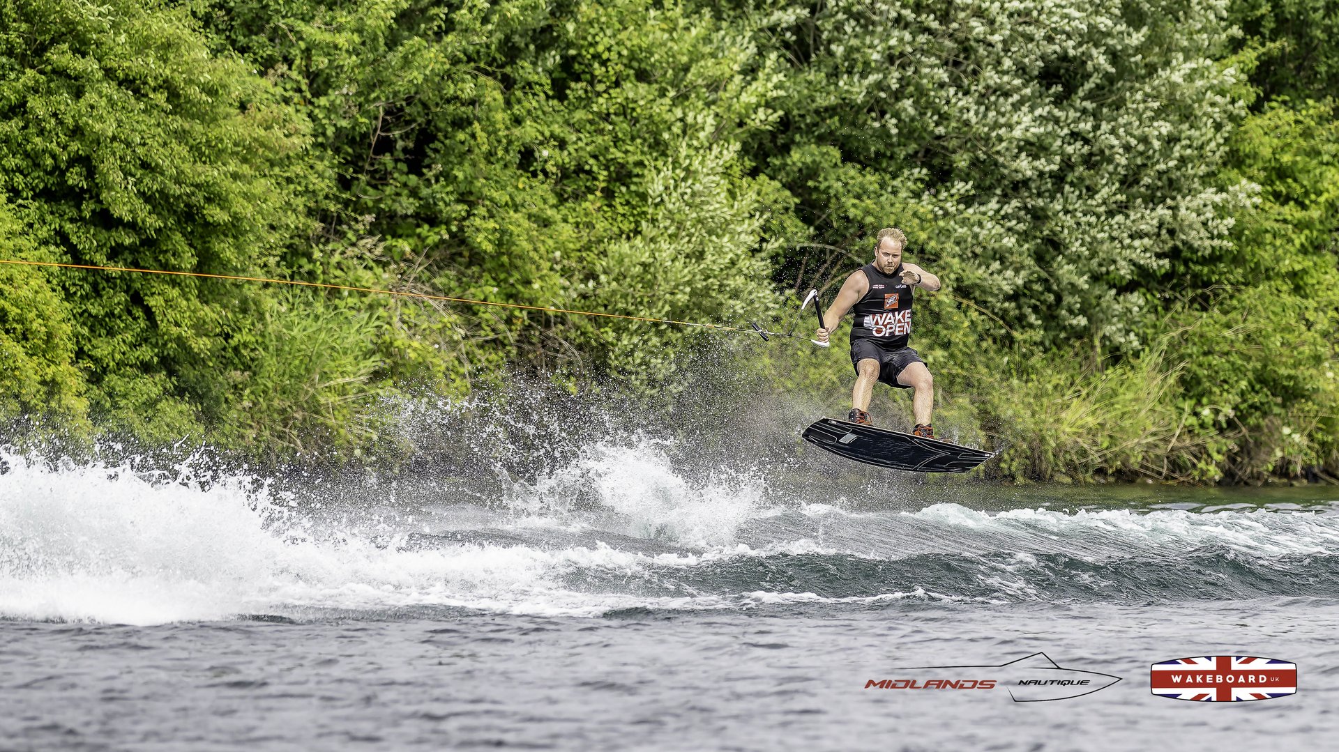 Rider at the 2025 Midlands Nautique Wake Open