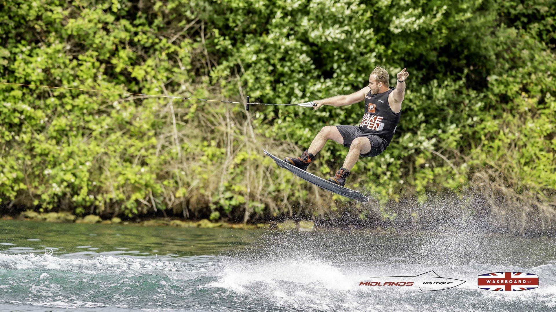 Rider at the 2025 Midlands Nautique Wake Open