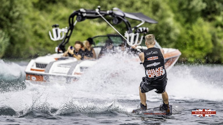 Rider at the 2025 Midlands Nautique Wake Open - Photo Mantis Pro Media