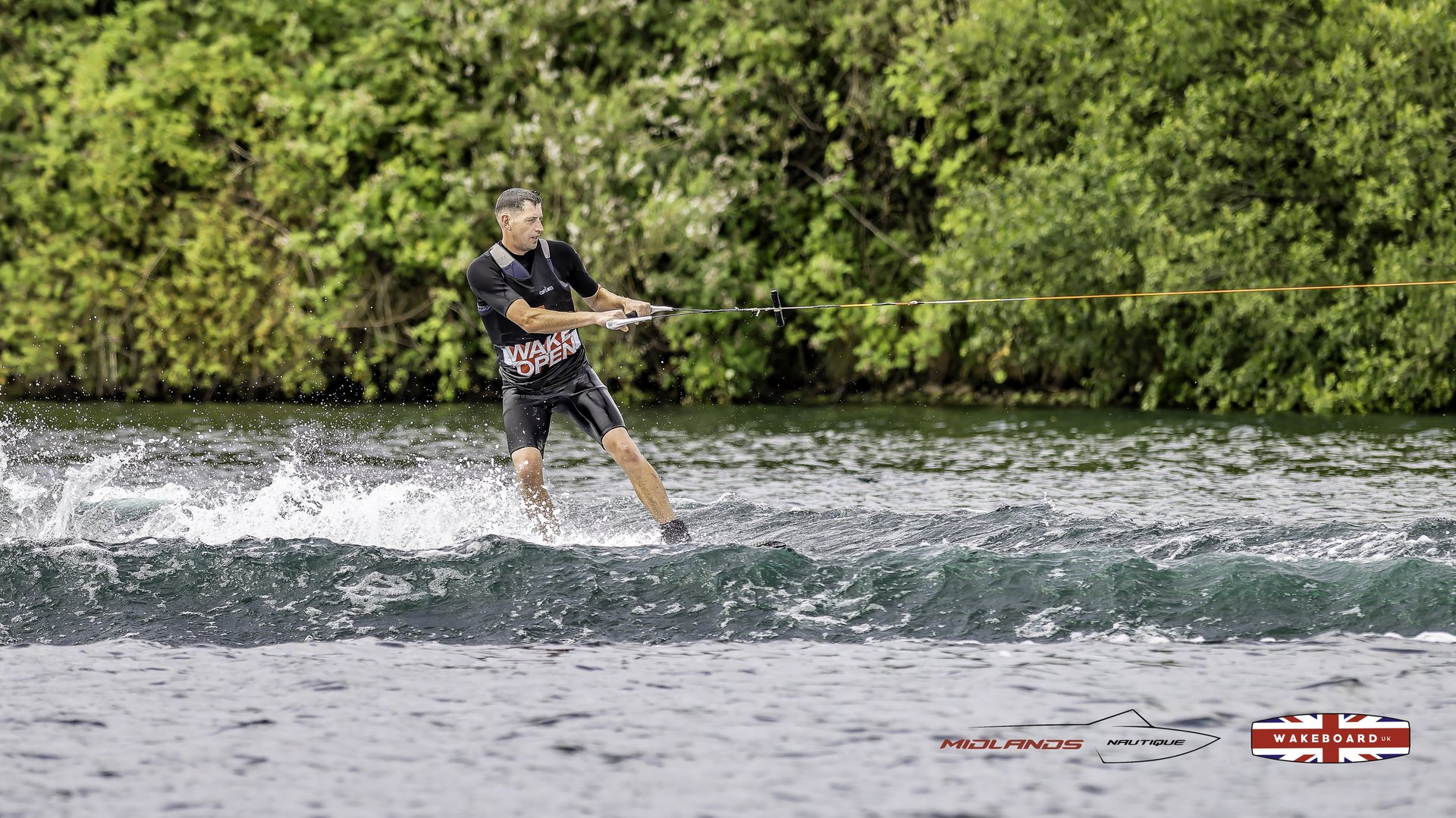 Rider at the 2025 Midlands Nautique Wake Open
