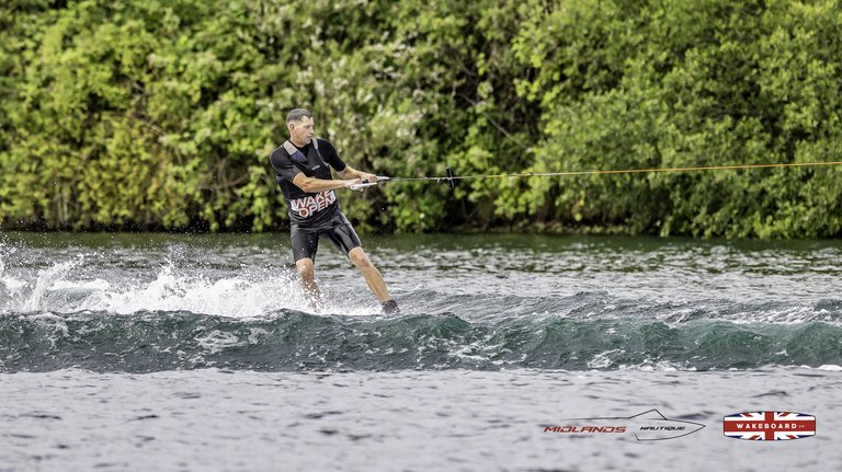 Rider at the 2025 Midlands Nautique Wake Open - Photo Mantis Pro Media