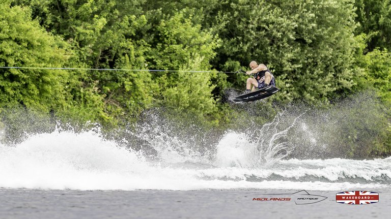Rider at the 2025 Midlands Nautique Wake Open - Photo Mantis Pro Media