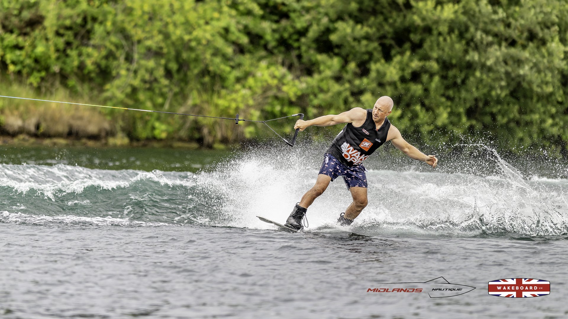 Rider at the 2025 Midlands Nautique Wake Open