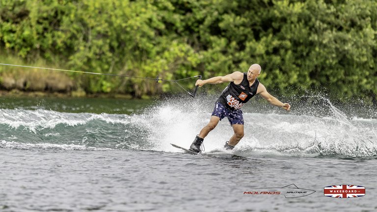 Rider at the 2025 Midlands Nautique Wake Open - Photo Mantis Pro Media