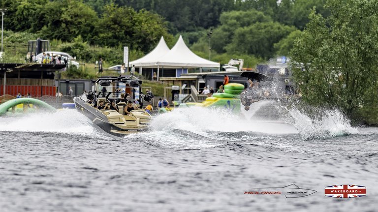 Rider at the 2025 Midlands Nautique Wake Open - Photo Mantis Pro Media