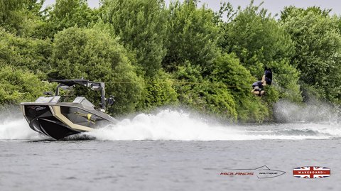 Rider at the 2025 Midlands Nautique Wake Open - Photo Mantis Pro Media