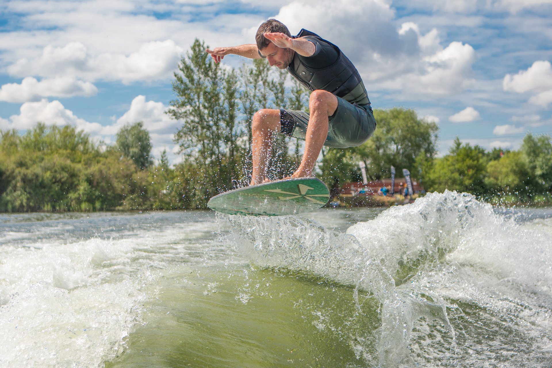 Ant Edwards at the 2023 Malibu Boats UK Wakesurf Nationals