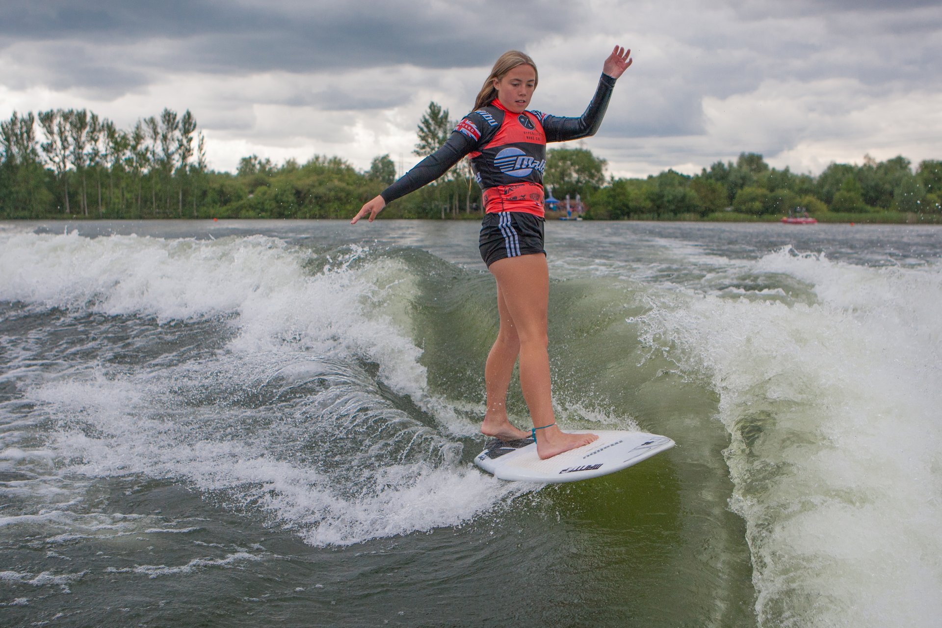 Ava Sherfield at the 2023 Malibu Boats UK Wakesurf Nationals