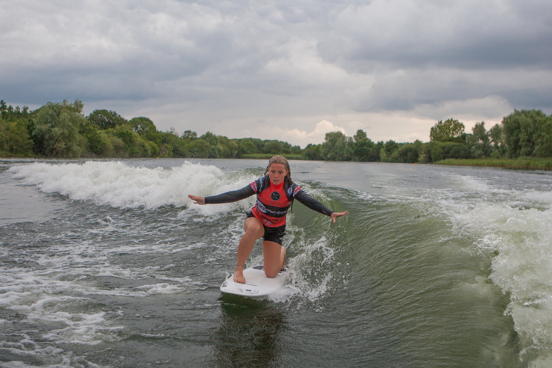 Ava Sherfield at the 2023 Malibu Boats UK Wakesurf Nationals
