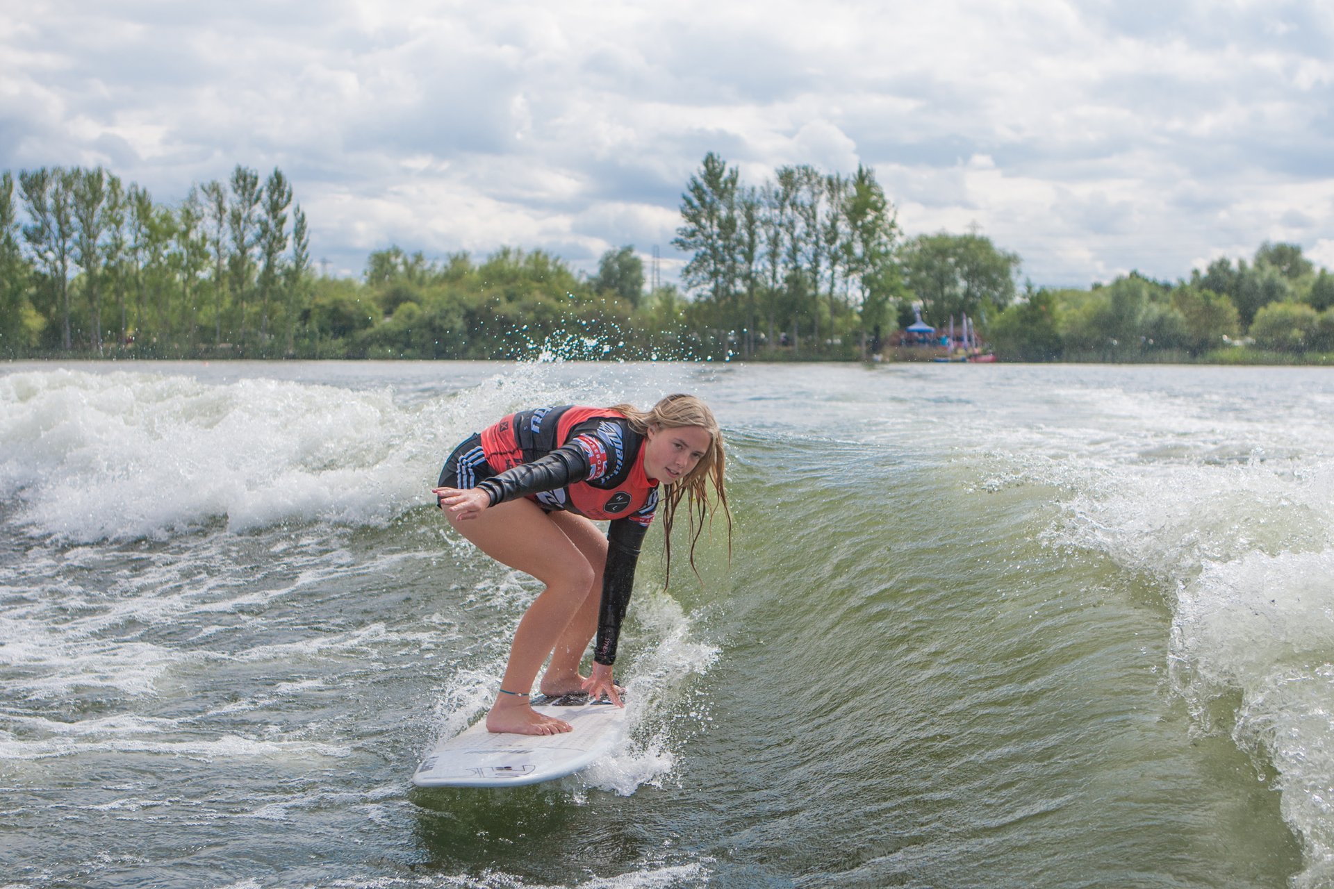 Ava Sherfield at the 2023 Malibu Boats UK Wakesurf Nationals