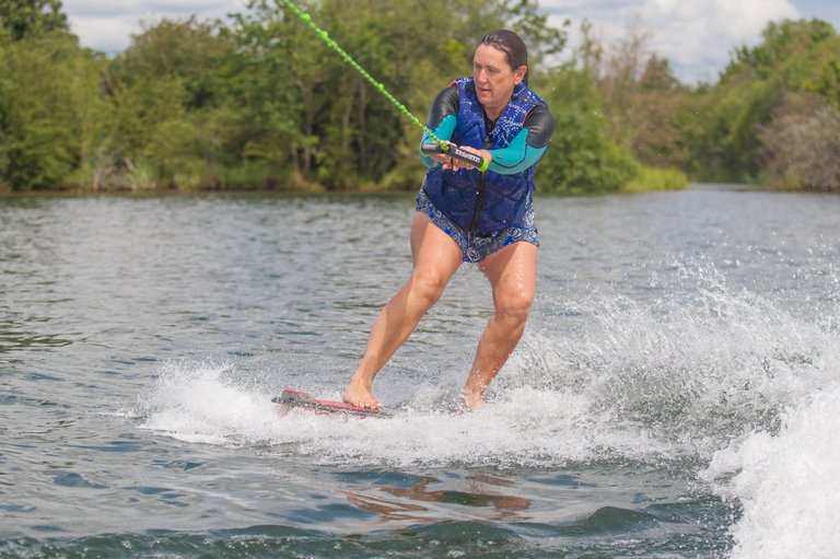 Christine Bickley at the 2023 Malibu Boats UK Wakesurf Nationals - Photo Mark Osmond Mich Rowley