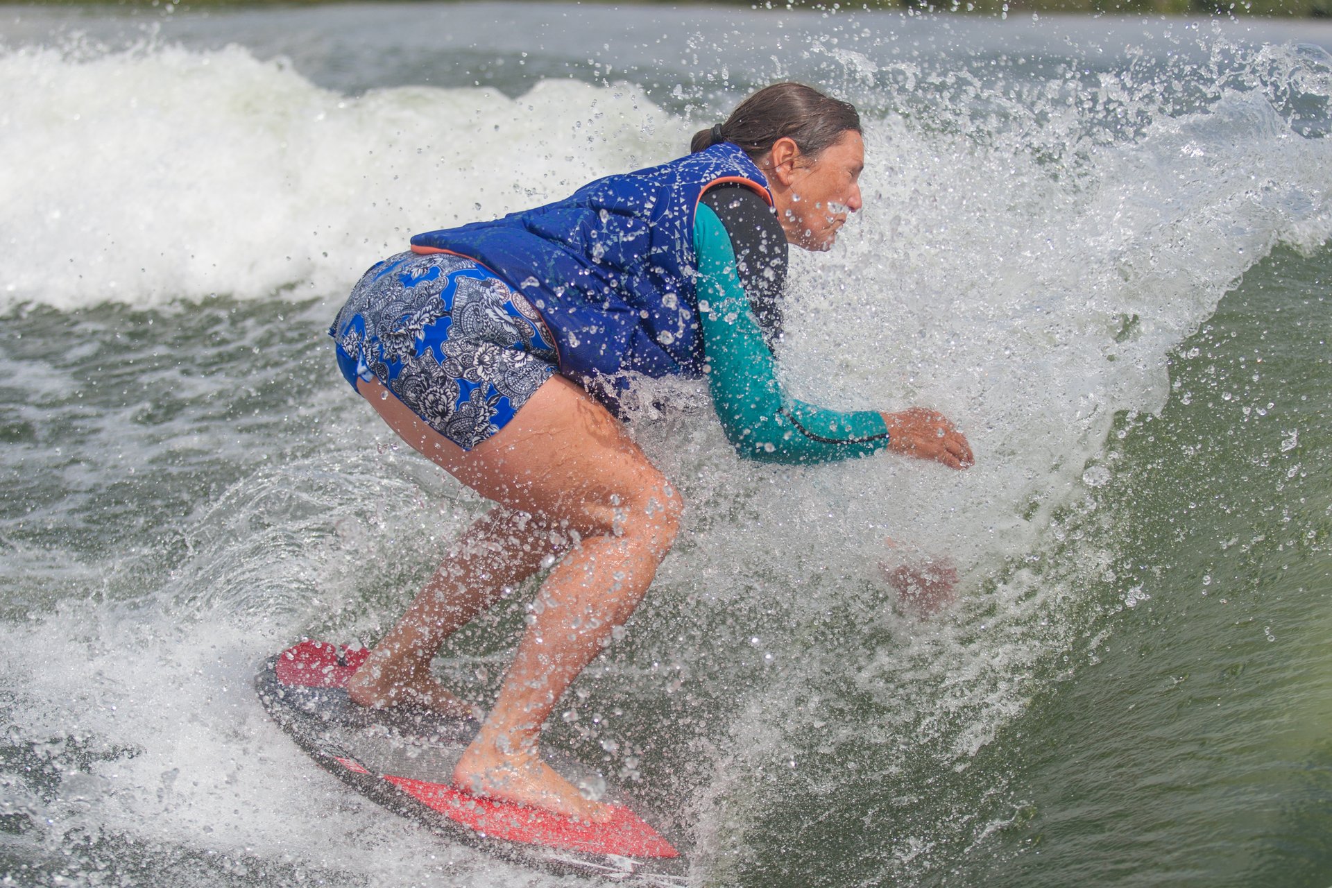 Christine Bickley at the 2023 Malibu Boats UK Wakesurf Nationals