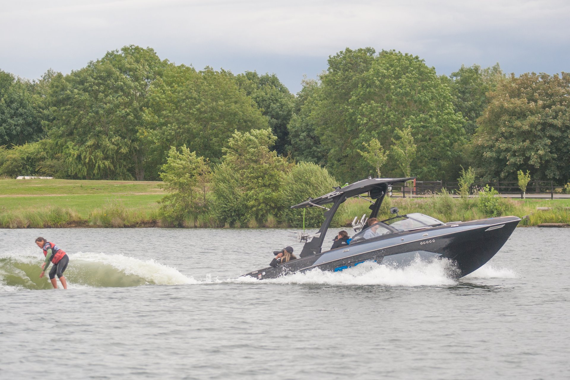 Christine Bickley at the 2023 Malibu Boats UK Wakesurf Nationals