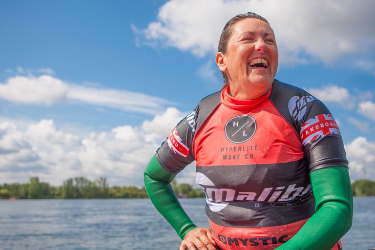 Christine Bickley at the 2023 Malibu Boats UK Wakesurf Nationals - Photo Mark Osmond Mich Rowley