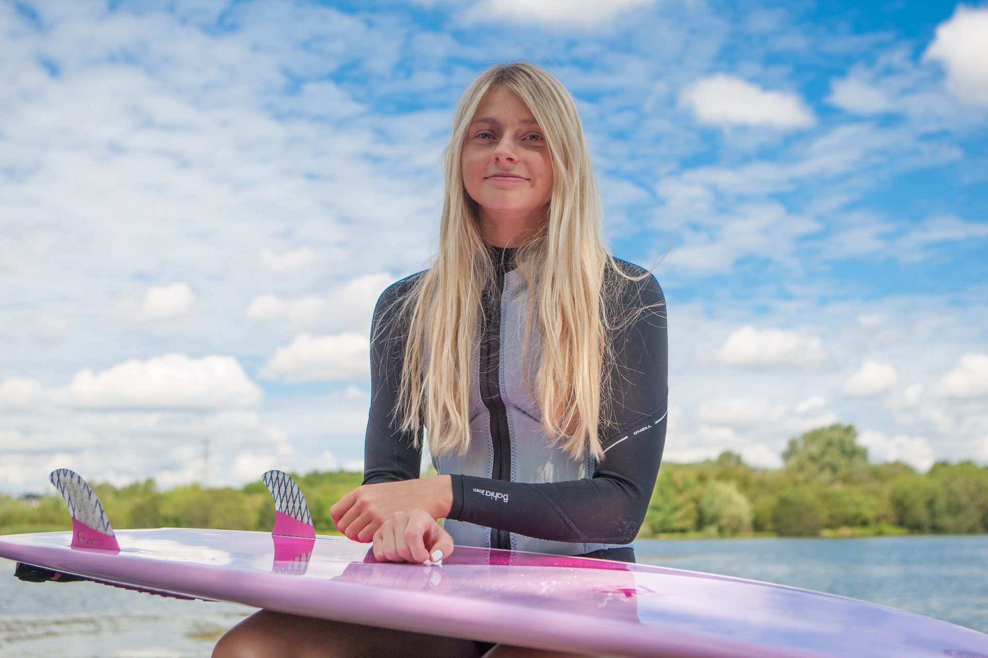 Emilia Whitehouse at the 2023 Malibu Boats UK Wakesurf Nationals