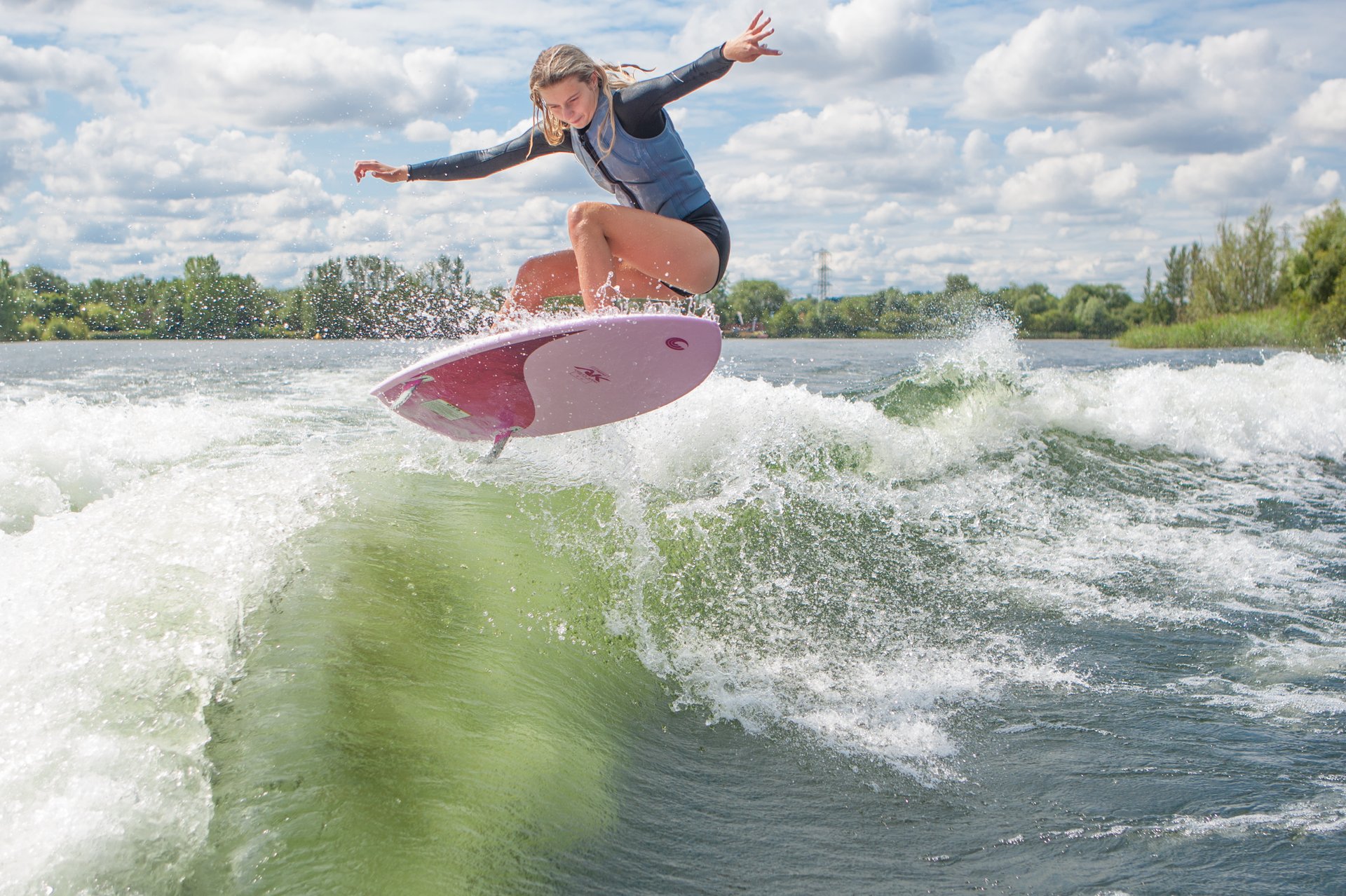 Emilia Whitehouse at the 2023 Malibu Boats UK Wakesurf Nationals
