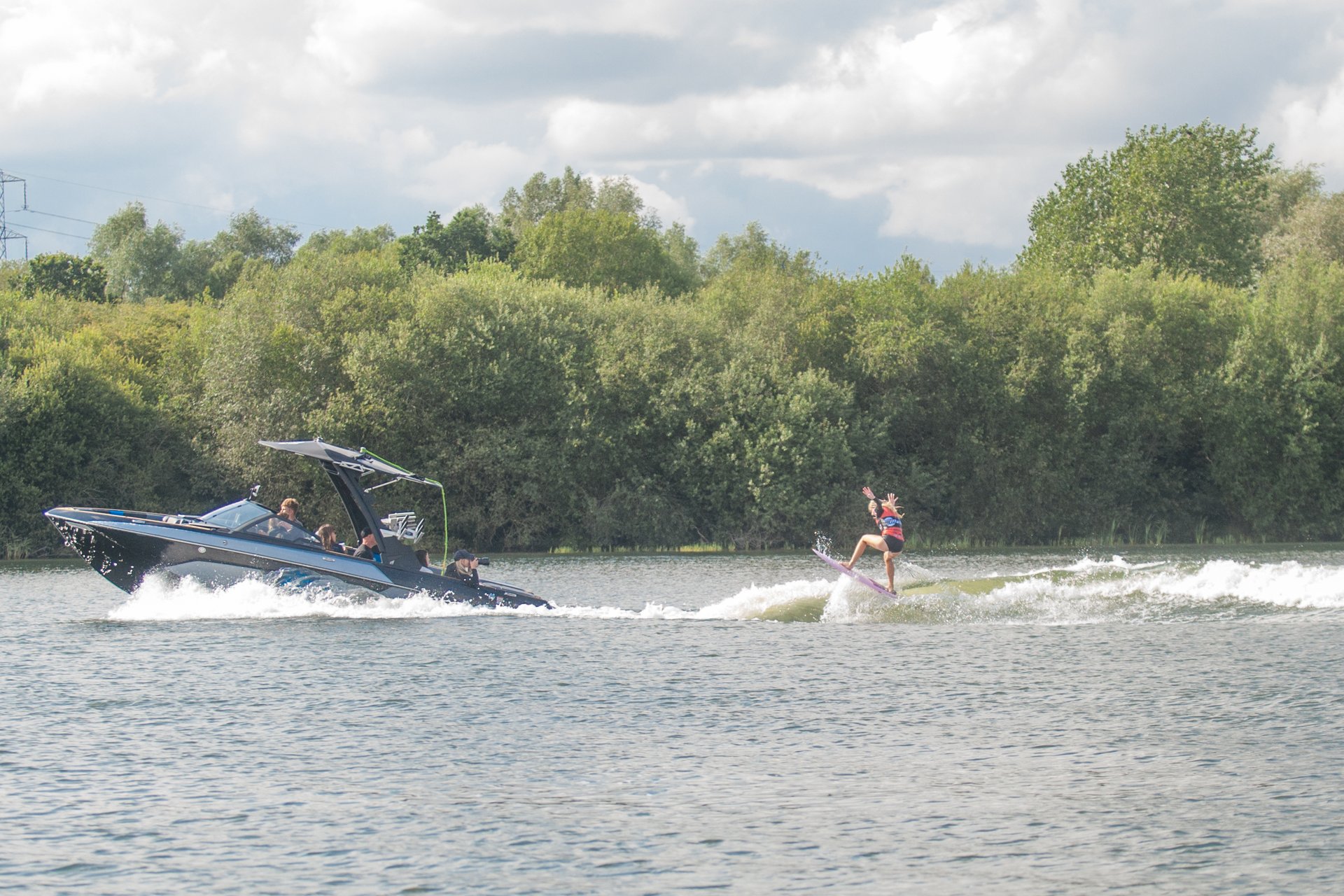 Emilia Whitehouse at the 2023 Malibu Boats UK Wakesurf Nationals