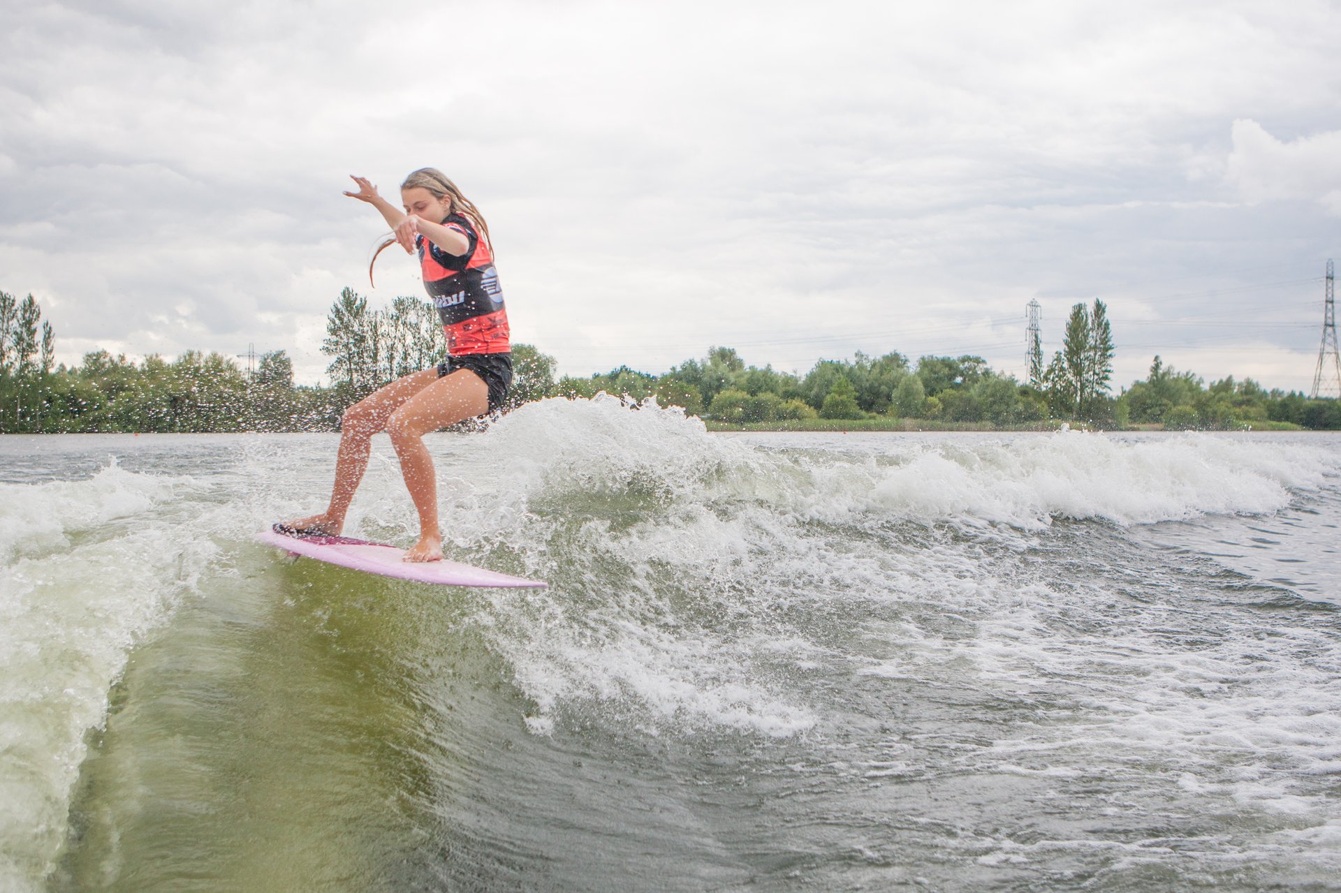 Emilia Whitehouse at the 2023 Malibu Boats UK Wakesurf Nationals
