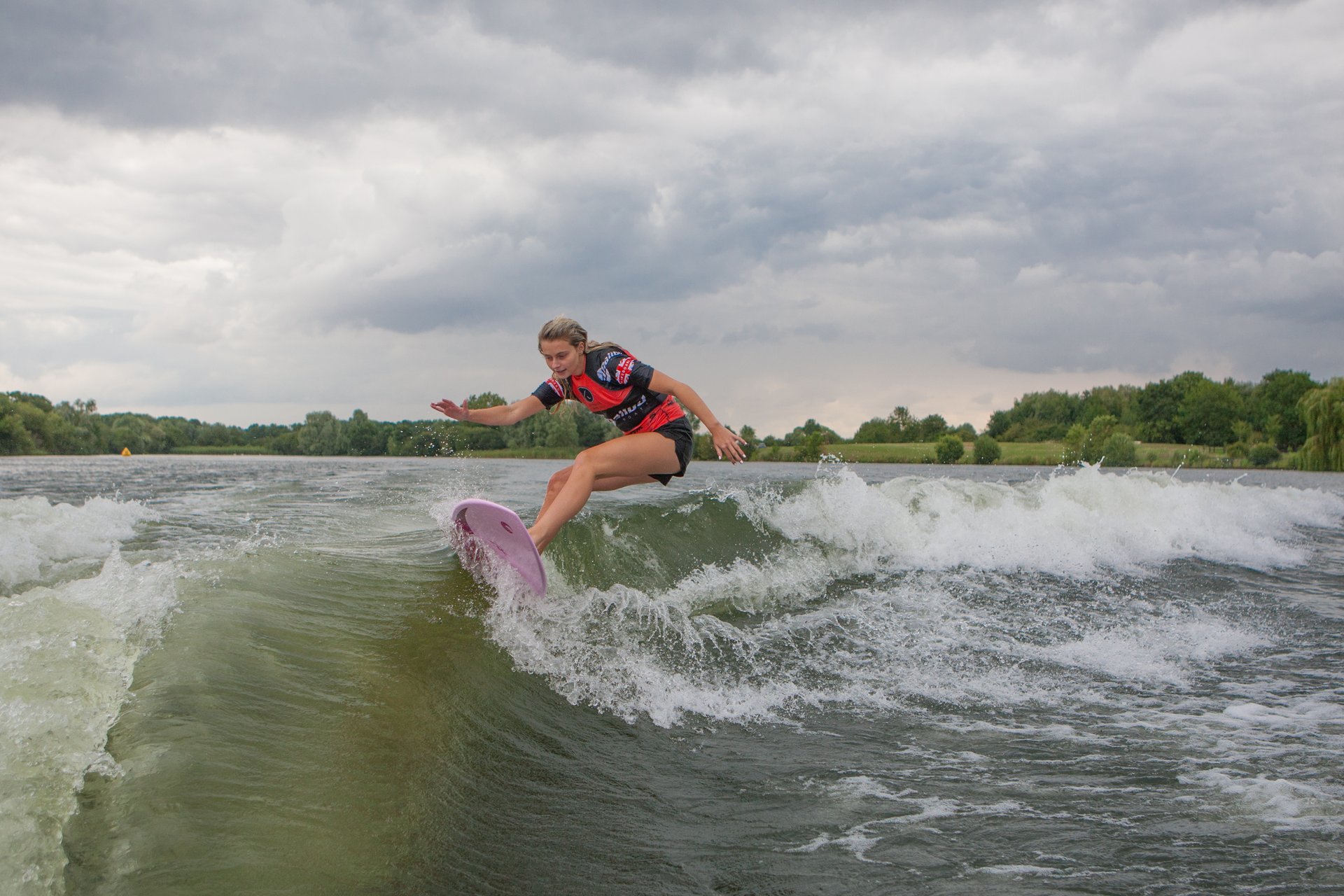 Emilia Whitehouse at the 2023 Malibu Boats UK Wakesurf Nationals
