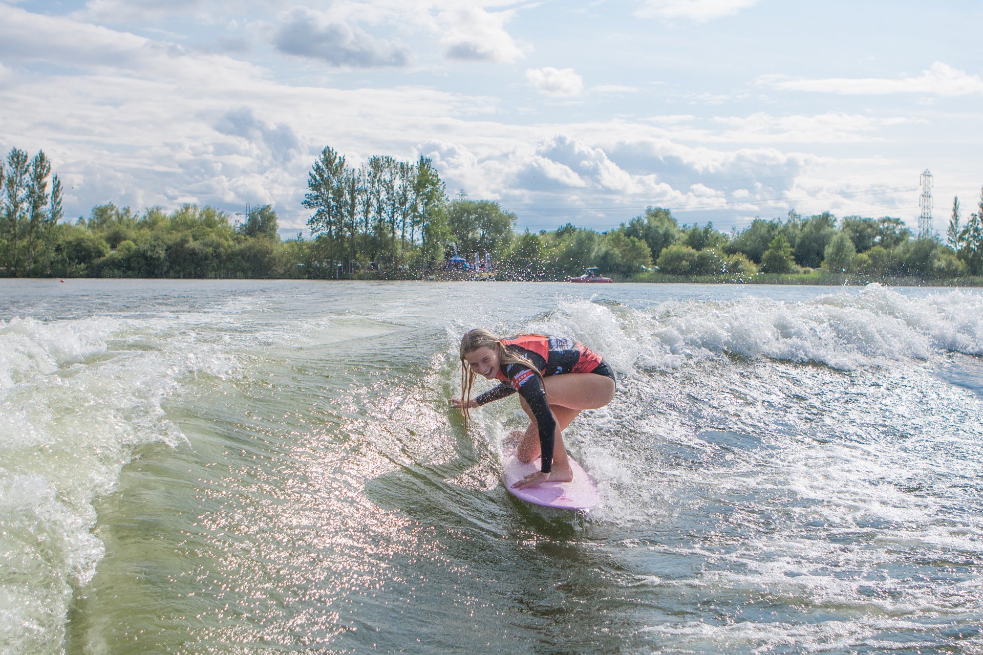 Emilia Whitehouse at the 2023 Malibu Boats UK Wakesurf Nationals