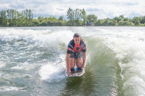 Isabella Williams at the 2023 Malibu Boats UK Wakesurf Nationals - Photo Mark Osmond Mich Rowley