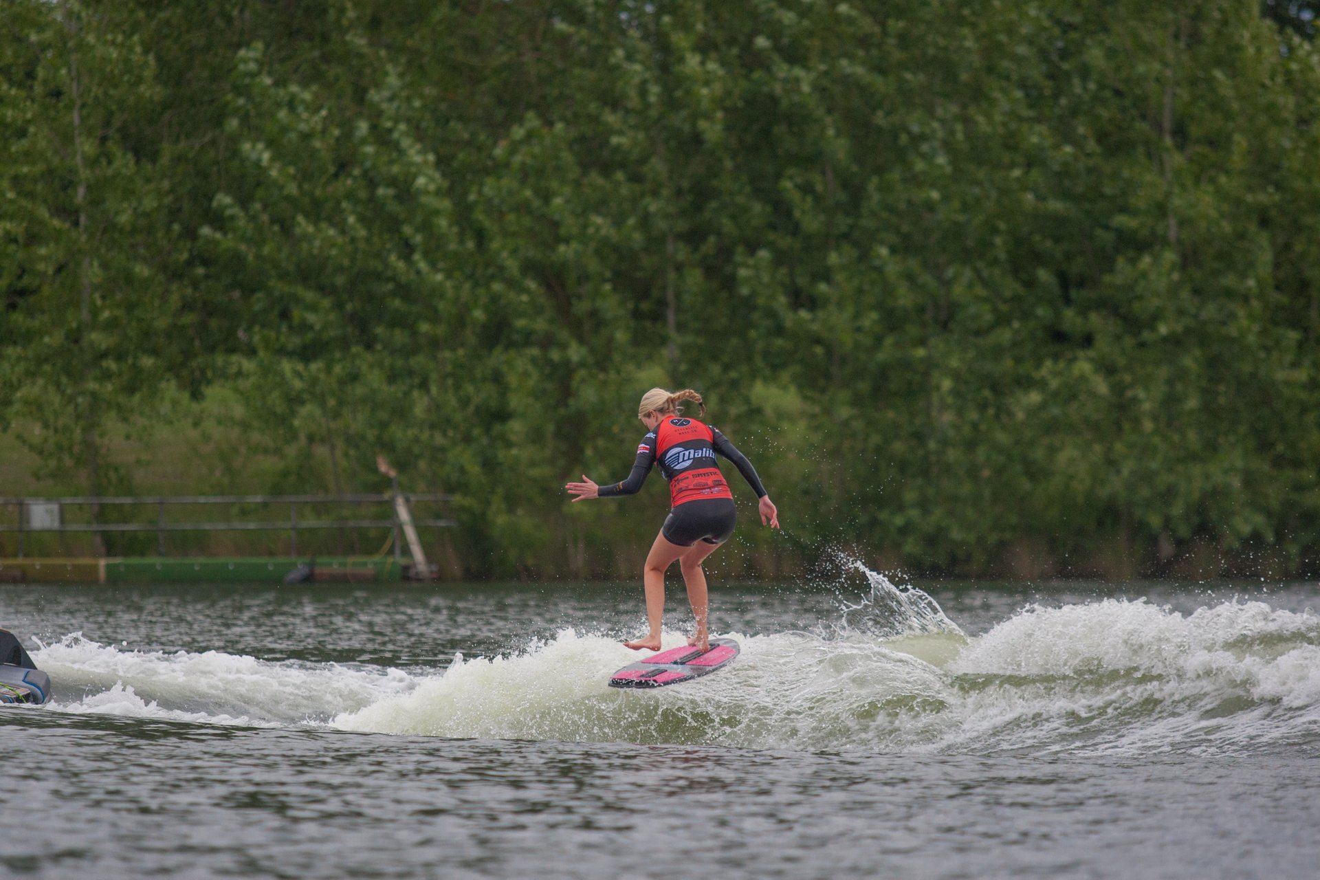 Jen Edwards at the 2023 Malibu Boats UK Wakesurf Nationals