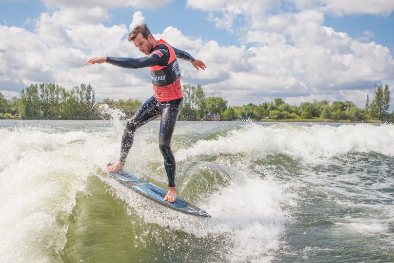 Miles at the 2023 Malibu Boats UK Wakesurf Nationals - Photo Mark Osmond Mich Rowley