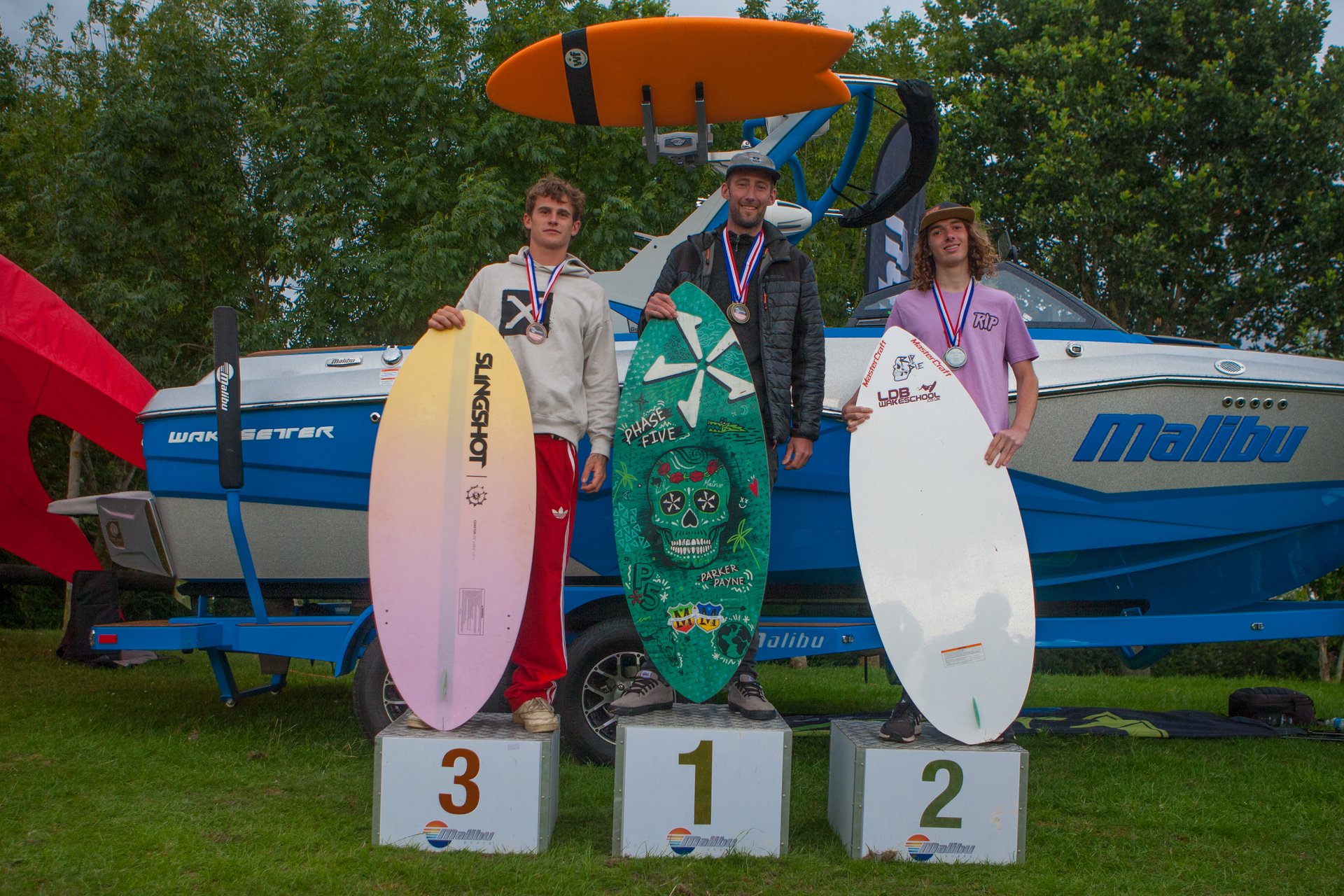 Podium at the 2023 Malibu Boats UK Wakesurf Nationals