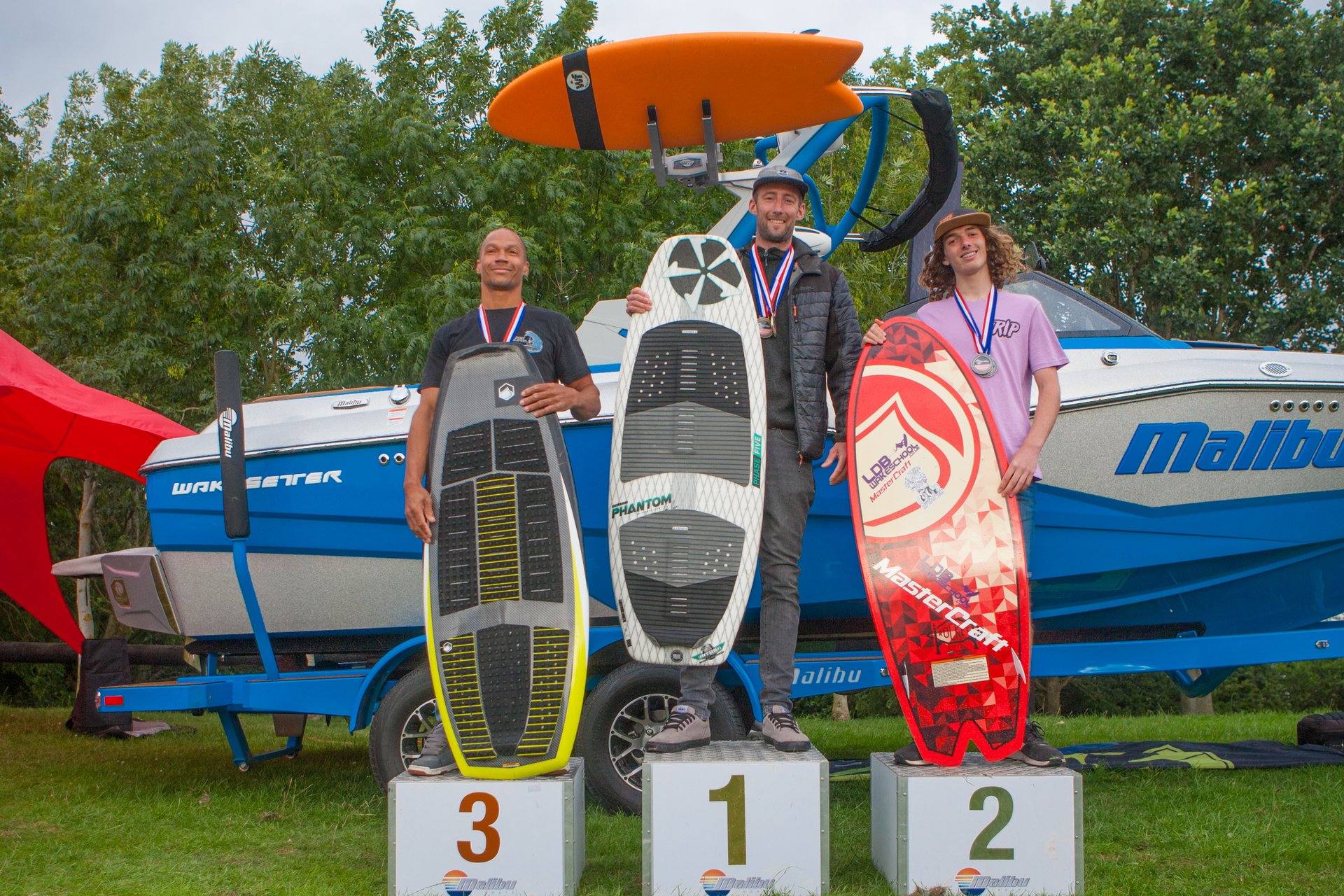 Podium at the 2023 Malibu Boats UK Wakesurf Nationals