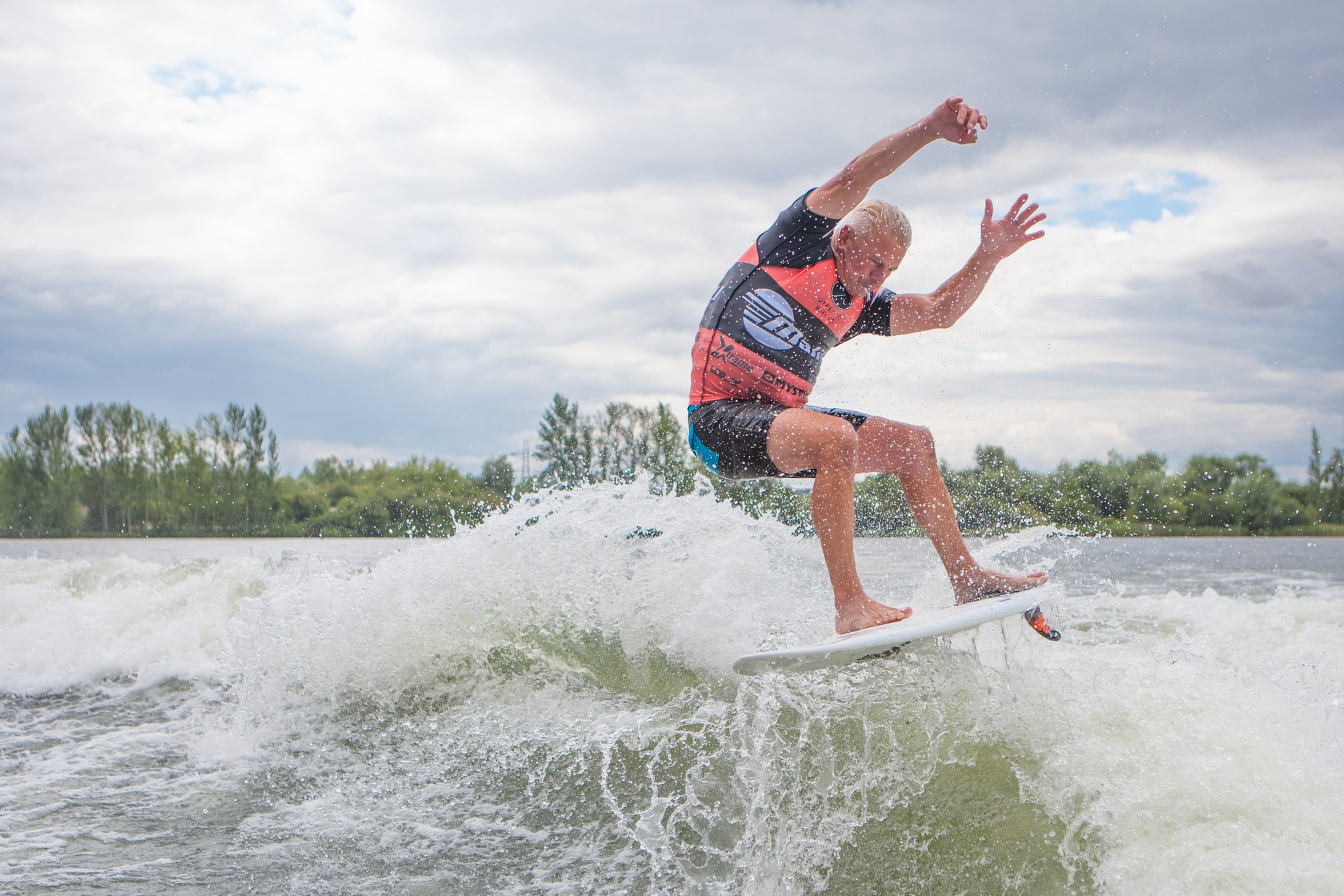 Rob Donaldson at the 2023 Malibu Boats UK Wakesurf Nationals