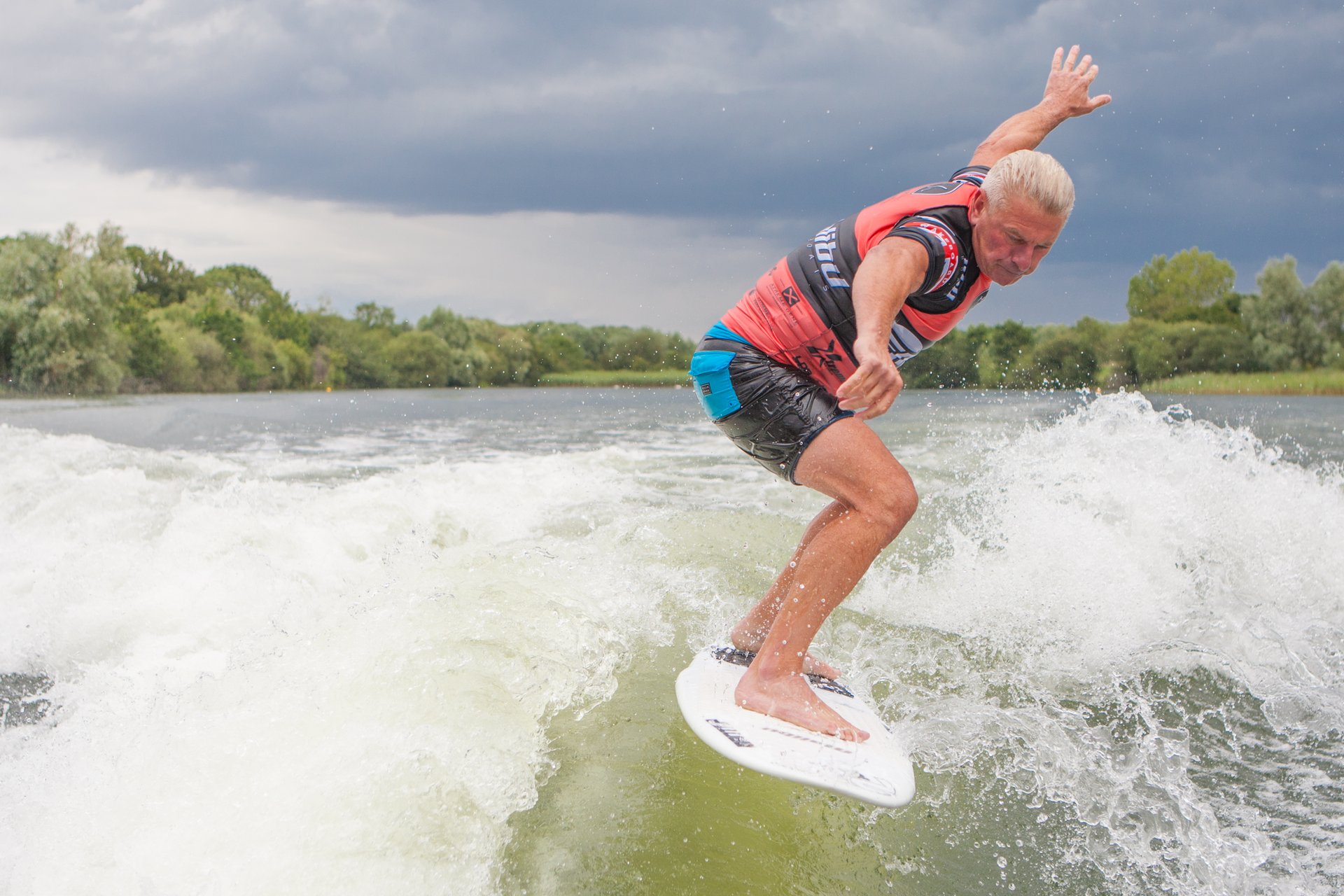 Rob Donaldson at the 2023 Malibu Boats UK Wakesurf Nationals