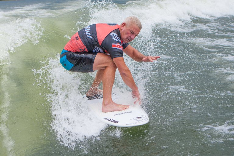 Rob Donaldson at the 2023 Malibu Boats UK Wakesurf Nationals